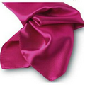 Fuchsia Pink Polyester Satin Scarf - 8"x45"